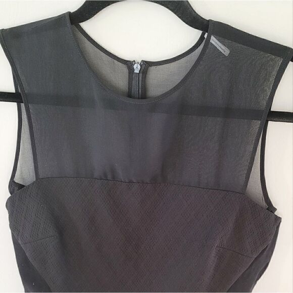 SANDRO Paris black MeshPeplum top  size Small - Picture 8 of 15